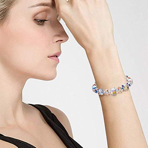 ZYKXSJ Northern Lights Pulsera, un Poco Romance Mujeres Pulsera, Cadena Estiramiento Pulsera Mujeres joyería de Moda, Mejor Regalo para Las Mujeres B