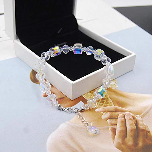 ZYKXSJ Northern Lights Pulsera, un Poco Romance Mujeres Pulsera, Cadena Estiramiento Pulsera Mujeres joyería de Moda, Mejor Regalo para Las Mujeres B