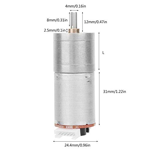 ZYL-IL Codificador del Motor de Engranajes, Motores reductores de DC 24V Motor del Engranaje de Velocidad for el Robot RC Coche de Juguete de Bricolaje Motor (1000)