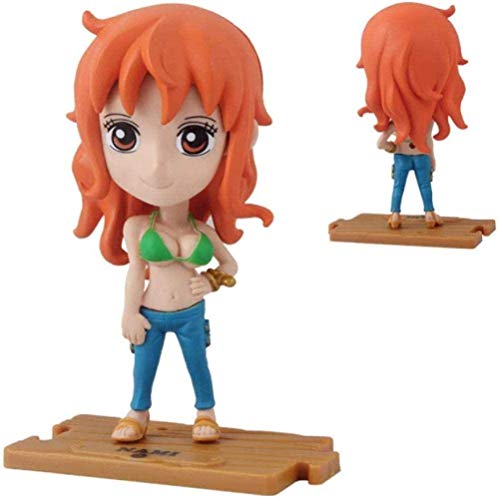 10 PC / porción Une PIEgrave; CE Luffy Zoro Nami Robin Chopper Sanji PVC Figura Poupeacute; es avec Base 10 cm Mignon Mini Jouet Bande Dessineacute; e Sculpture Collection Collection Cadeau Xping