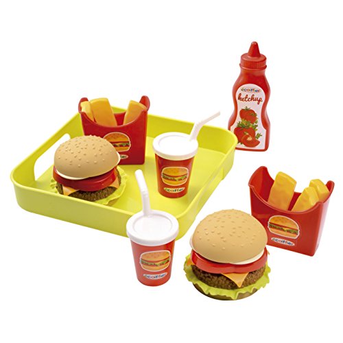 100% Chef-957 Bandeja Hamburguesas, Multicolor (Smoby 957)