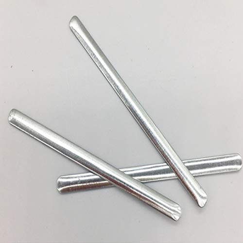 100 Pcs Clip para Puente de Nariz,90mm, Aluminio,Nariz Puente Tira, Metal para Puente de Nariz,Soporte para puente de Nariz,Alambre de Nariz Flexible para DIY Fabricación Manualidades