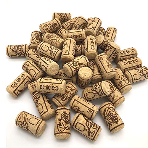 100 piezas Tapones de corcho para botellas de vino para manualidades, decoración y pasatiempos/tapones de botella de corcho natural/corchos de vino/corcho (21 * 40mm)