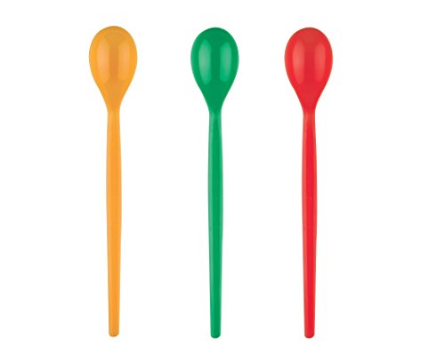 1000 unidades Cuchara Granita grandes Stirrer (plástico cm 18 en diferentes colores para hielo yogur y tartas desechables Pastel