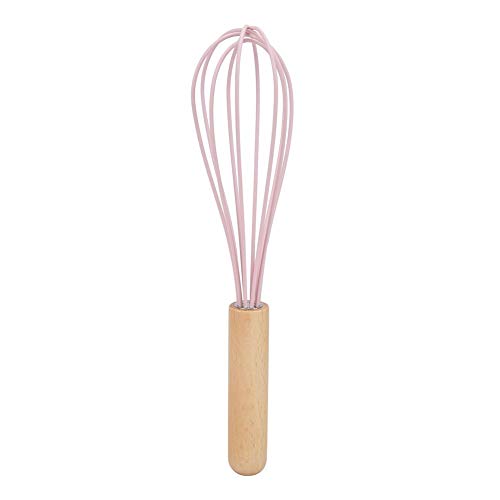 11 piezas de silicona rosa resistente al calor antiadherente cocina espátula cuchara utensilios para hornear con mango de madera, juego de cocina de cocina, buen regalo para amigos esposa familia.