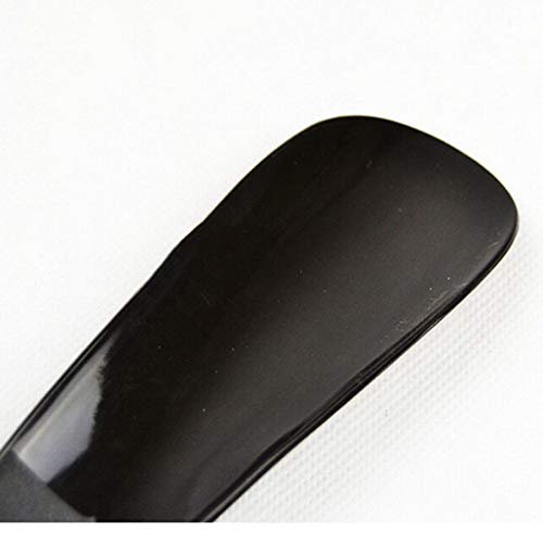 12cm Cuernos de Zapato Profesional Negro Calzador Tipo Cuchara Forma Shoehorn Zapato Levantador Flexible Resistente Slip Shoe Horns