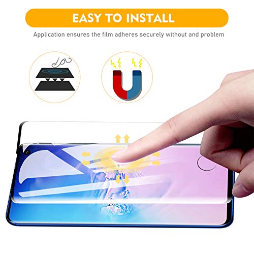 [2 Pack] Amonke Protector de Pantalla para Samsung Galaxy S10 Cristal Templado, 3D Curvado Completa Cobertura, 9H Dureza Alta Definicion Vidrio Templado Screen Protector para Samsung S10