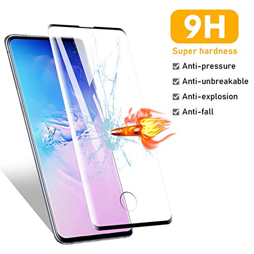 [2 Pack] Amonke Protector de Pantalla para Samsung Galaxy S10 Cristal Templado, 3D Curvado Completa Cobertura, 9H Dureza Alta Definicion Vidrio Templado Screen Protector para Samsung S10