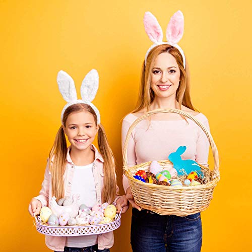 2 piezas orejas de conejo diadema orejas de felpa diadema pelo de conejo diadema tocado para niños niñas carnaval conejito pascua disfraz decoración del partido