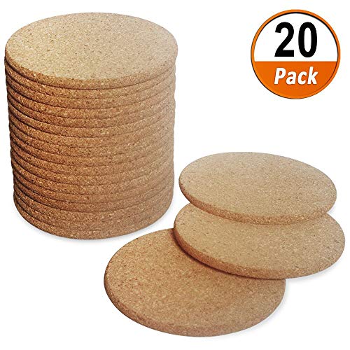 20 Pcs Posavasos De Corcho Redondos Retro Posavasos De Madera Posavasos Madera Vintage Para Bebidas Café Divertido Posavasos De Madera Natural Adecuado Para El Restaurante En Casa Oficina