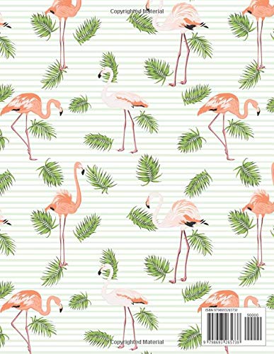 2021 Weekly Planner: Awesome Pink Flamingo One-Year Agenda, Diary, Calendar | Organizer with Holidays, To Do Lists, Vision Boards, Notes | Fantastic Tropical Palm Leaves