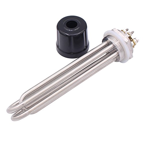 220v 3000w Elemento de Calefacción 1.5 pulgada Brida de acero inoxidable para Calentador de Agua Vienen con Tapa y Anillo de Sellado BSP Thread Calentador de Inmersión