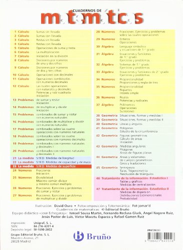 23. Sistema Métrico Decimal. Medidas de superficie (Castellano - Material Complementario - Cuadernos De Matemáticas) - 9788421642016