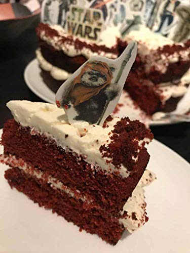 24 obleas comestibles de Star Wars para tartas