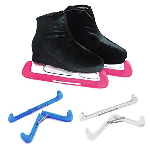 2X Protectores de Cuchillas para Patines de Hielo Patinaje Universal Adulto/Niño (Rosado)