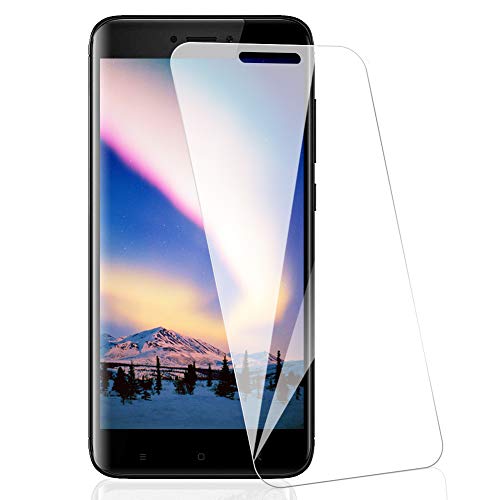 [3 Pack] Amonke Protector Pantalla para Xiaomi Redmi 4X Cristal Vidrio Templado, Plana pero Incompleta Cobertura, 9H Dureza 2.5D curvo Borde Screen Protector para Xiaomi Redmi 4X