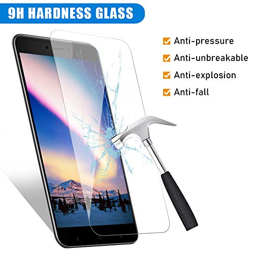 [3 Pack] Amonke Protector Pantalla para Xiaomi Redmi 4X Cristal Vidrio Templado, Plana pero Incompleta Cobertura, 9H Dureza 2.5D curvo Borde Screen Protector para Xiaomi Redmi 4X