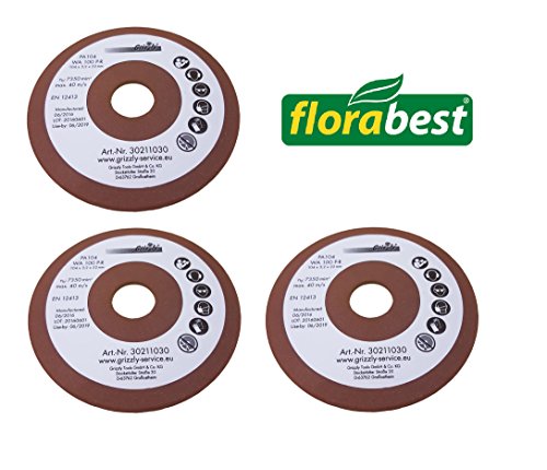 3 x Flora Best lija afilador de cadenas FSG 85 B1 Ian 109744