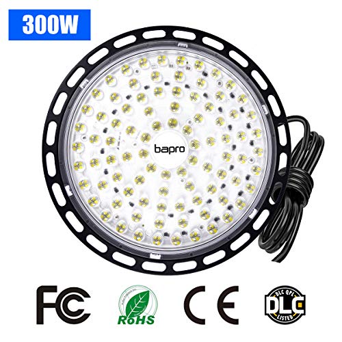 300W UFO Luces LED Proyector LED 36000lm 6500k Blanco frío LED Salón Proyector Lámpara Taller Iluminación de almacén para sala de estadio interior, estacionamiento, centros logísticos