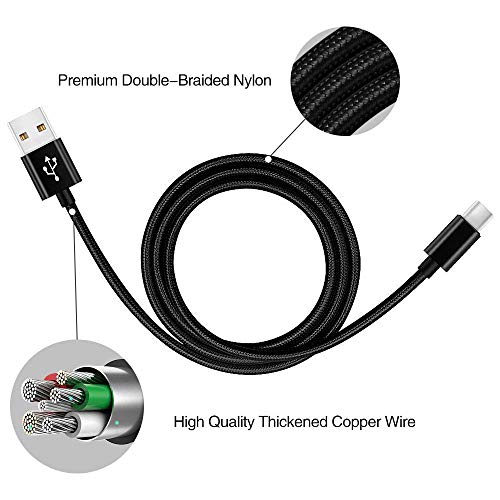 3A Cable Cargador Usb Tipo C Carga Rápida Para Xiaomi Redmi Note 7/8 9 Pro/9 Pro Max,Mi 10/10 Pro/9/9 SE/9T/9 Lite/8/5 6,Samsung Galaxy A40 A50 A70 A80 A20E,Quick charge 3.0,Nylon Trenzado,2M 2Metros