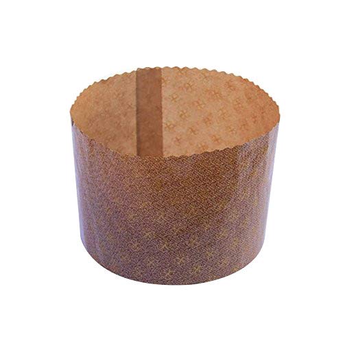 40 moldes para panecillos altos con forma de cocción para panettone, diámetro 7 cm, altura 5 g, 100 g