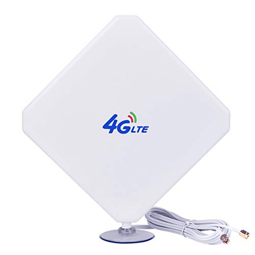 4G Antena SMA 35dBi Dual Mimo Antena de Amplificador de Señal de Alta Ganancia Antenna Exterior de Alto Rendimientode 4G 3G LTE para Enrutador Móvil para Huawei E398 /E3276 /E392