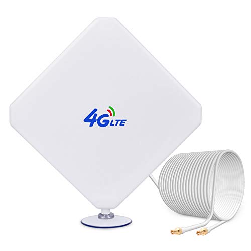 4G LTE Antena TS9 35dBi Dual Mimo Antena de Amplificador de Señal de Alta Ganancia Antenna de Alto Rendimientode 3G 4G para Router Móvil para Huawei E5577/ E5786 / E5785/ ZTE MF910/ Netgear MR1100