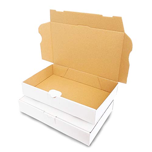 50 Maxibrief Cartón 240 x 160 x 45 mm Blanco Cajas de Post plegables caja MB de 3