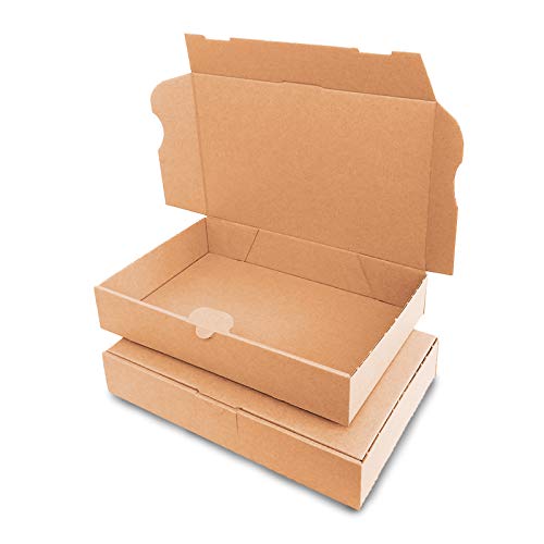 50 Maxibrief Cartón 240 x 160 x 45 mm Marrón Cajas de Post plegables caja MB de 3