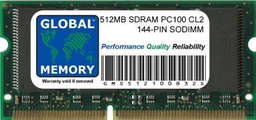 512MB PC100 100MHz 144-PIN SDRAM SODIMM Memoria RAM para Clamshell/Snow iBook G3 & POWERBOOK G3/G4
