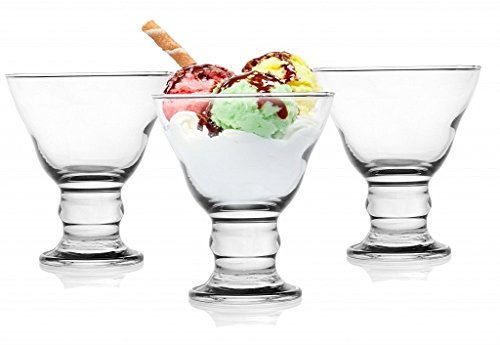 6 helado en füß cuencos helado Copas de helado Sorbet Hielo Cristal