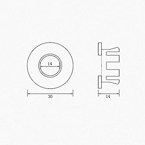 6 Piezas Cubierta de Anillo de Rebose, Anillo de Drenaje de Diseño Redondo/Tapa de Drenaje de Fregadero de Cobre, Baño, Repuestos de Inserto de Anillo de Desbordamiento de Cocina (Plata + Dorada)