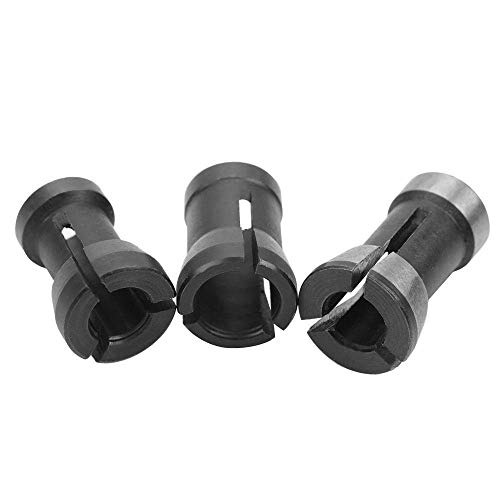 6PCS Fresadora Adaptador, Adaptador de Piezas de Fresadora,Eléctrico Cabeza de Carrete para Broca Para Fresadora De Madera, Máquina De Grabado Fresa Para Madera(6/6.35/8mm)