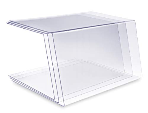 A + H plásticos Holzhäuser TOS – Tipo 1 100 cm de longitud – para gastronomía de petg – Mostrador modular y pasteles de vitrina (Cristal Transparente), Stärke 5mm