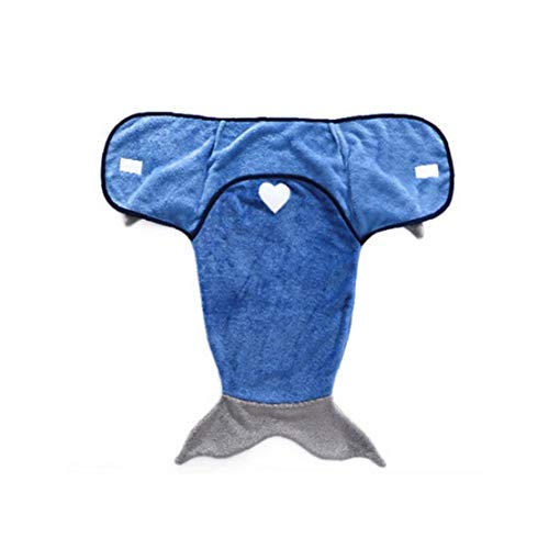 Abrigo Del Bebé Recién Nacido Manta Forma Franela Suave De Empañar Envoltura De Pescado Invierno Lecho Del Bebé Manta De Recepción Saco De Dormir Anti-kick Edredón Azul