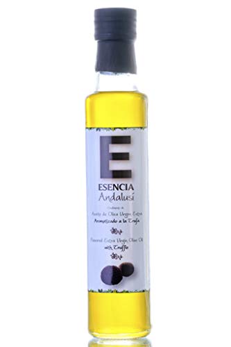 Aceite de Oliva Virgen Extra Aromatizado 250 ml. Aceite con Esencias Naturales. Producto de Jaén - (Trufa Negra, 1 Unidad)