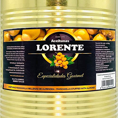 Aceitunas Rellenas de Almendra (2,5kg)