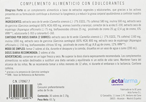 ACTAFARMA Obegrass forte 30 sobres