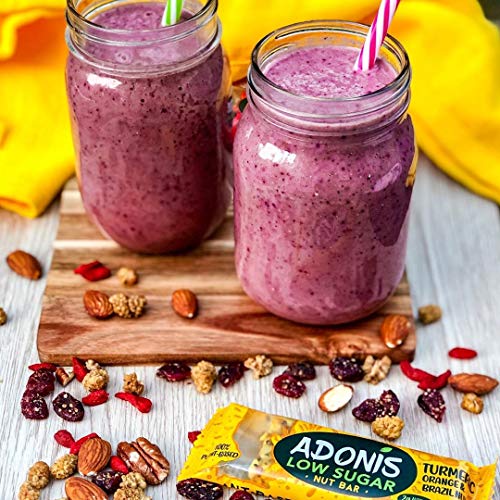 Adonis Low Sugar Barritas de Nuez con Poco Azúcar - Selección Mixta | 100% Natural, Baja en Carbohidratos, Sin Gluten, Vegano, Paleo, Keto (16)