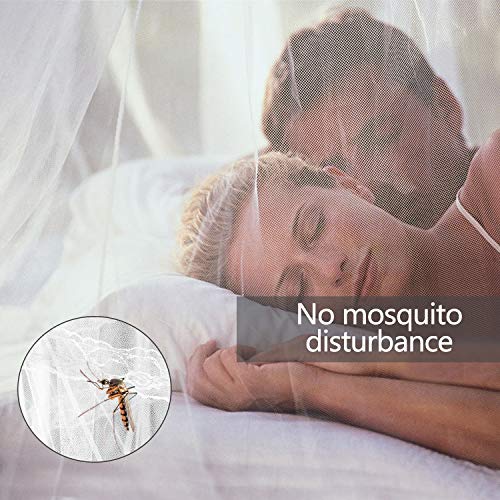 AimTop Mosquitera Cama, Mosquitera para Individual y Doble Bette, Mosquitera Viaje, Mosquitera Cama Matrimonio, Mosquiteras para Camas Mosquitera de Fácil Instalación, Protección antimosquitos