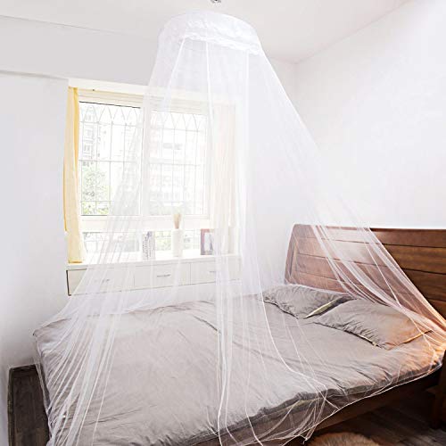 AimTop Mosquitera Cama, Mosquitera para Individual y Doble Bette, Mosquitera Viaje, Mosquitera Cama Matrimonio, Mosquiteras para Camas Mosquitera de Fácil Instalación, Protección antimosquitos