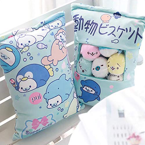 AINOT Snack Pillow Bunny Pillow Girl Pudding Doll Una Bolsa de Conejo Figurita