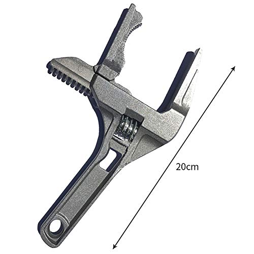 Aisoway Llaves Ajustables Extremo Abierto mandíbula Ancha Llaves de Llaves El Cambio de la Llave Inglesa caña Fontanero baño con Herramienta Manual de aleación