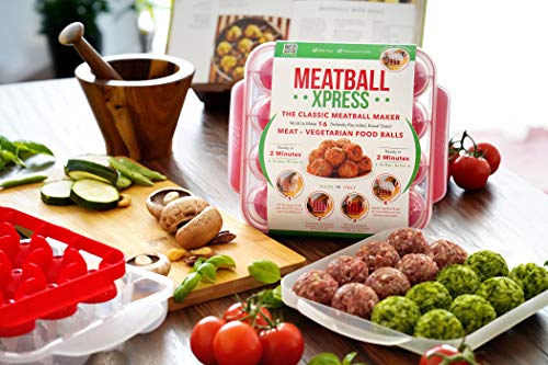 Albóndiga Hacer Utensilio de Cocina - de Meatball X Press - Hace 16 x 28 g de albóndigas redondas perfectas en 2 minutos