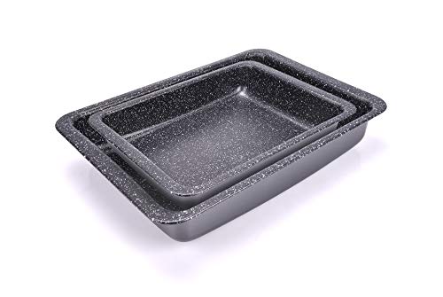 Alluflon Vesuvia Juego de Rustideras de Horno 24x28 & 34x25 cm