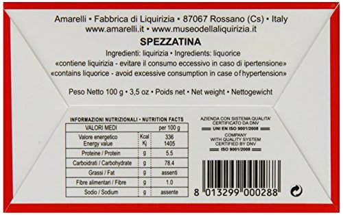 Amarelli Regaliz - Spezzatina - Trocitos De Regaliz Puro Sin Aromas - 100 gr