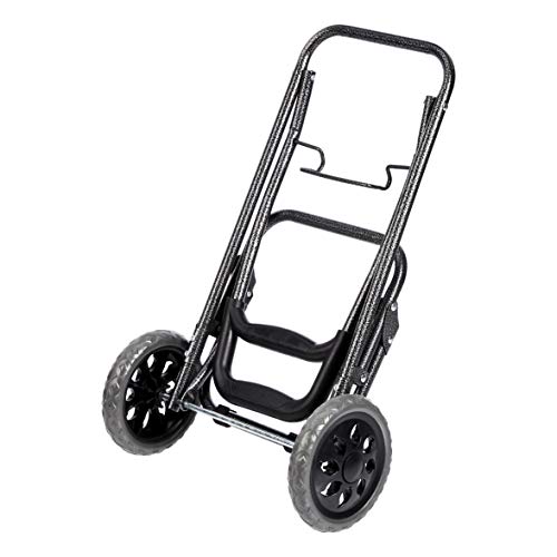 AmazonBasics - Carrito de la compra con 2 ruedas, 40 litros, color azul vaquero