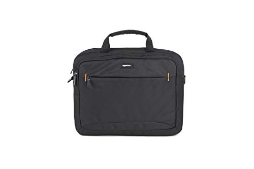 AmazonBasics - Funda para llevar del hombro ordenador portátil de 14 pulgadas (35,6 cm) e iPad, negro, 1 unidad