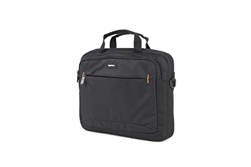 AmazonBasics - Funda para llevar del hombro ordenador portátil de 14 pulgadas (35,6 cm) e iPad, negro, 1 unidad
