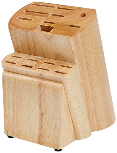 AmazonBasics Premium - Juego de cuchillos de cocina y soporte (18 piezas)